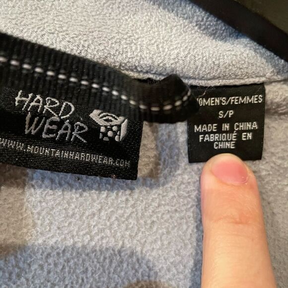 Mountain hardwear full zip grey fleece sweater jacket - Picture 4 of 7